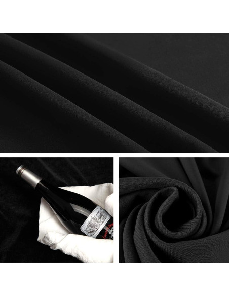 Fondo Negro para Fotografía 10x20 pies CPLIRIS - Doble Tamaño Fondo Negro para Fotografía 10x20 pies CPLIRIS - Doble Tamaño