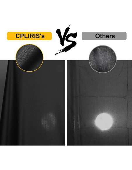 Fondo Negro para Fotografía 10x20 pies CPLIRIS - Doble Tamaño Fondo Negro para Fotografía 10x20 pies CPLIRIS - Doble Tamaño