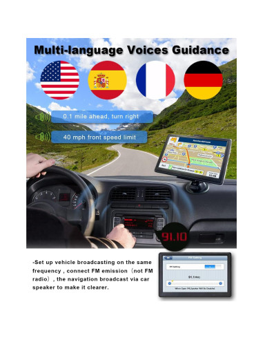 Navegador GPS OHREX N700 7" para Camiones y RV con Mapas 2025