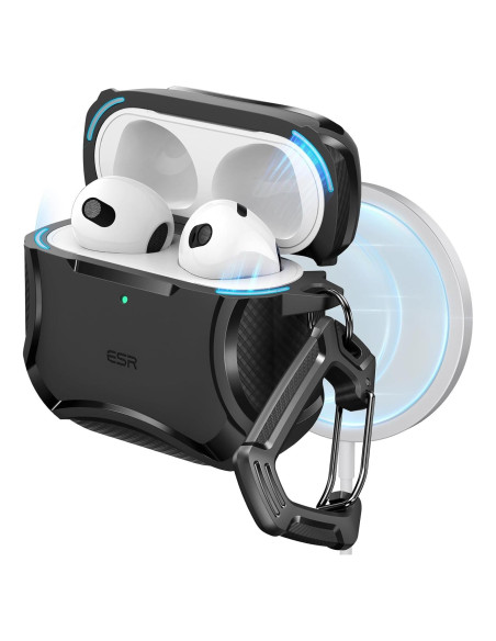 Funda ESR para AirPods 4ta Generación 2024, Protección MagSafe, Negro Funda ESR para AirPods 4ta Generación 2024, Protección MagSafe, Negro