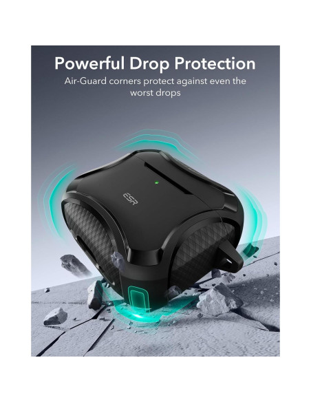 Funda ESR para AirPods 4ta Generación 2024, Protección MagSafe, Negro Funda ESR para AirPods 4ta Generación 2024, Protección MagSafe, Negro