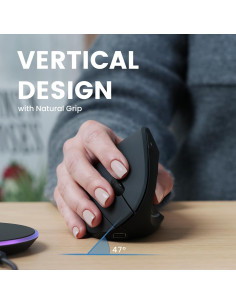 Ratón Vertical Inalámbrico Perixx PERIMICE-713RX Recargable 2