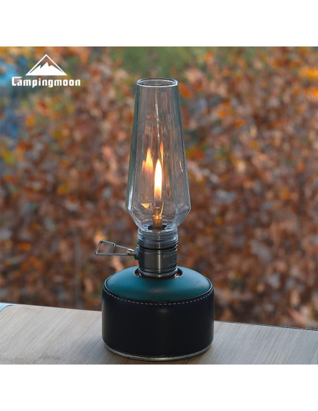 Linterna de Gas para Camping CAMPINGMOON T-1 con Caja de Madera Linterna de Gas para Camping CAMPINGMOON T-1 con Caja de Madera