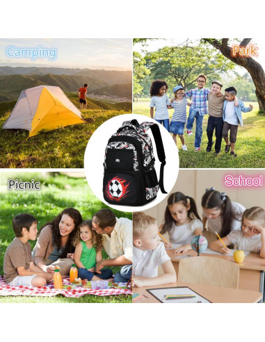 Mochila Escolar para Niños Bluboon Camuflaje 20L
