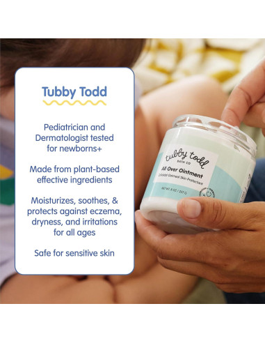 Pomada Todo en Uno Tubby Todd - Crema Eczema Bebé 226.8g