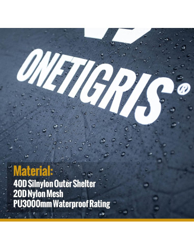 Tienda de Camping OneTigris COMETA 2 Personas Impermeable