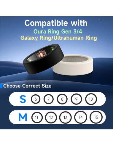 Funda de Silicona para Oura Ring Gen 3 y Gen 4 - 8 Unidades