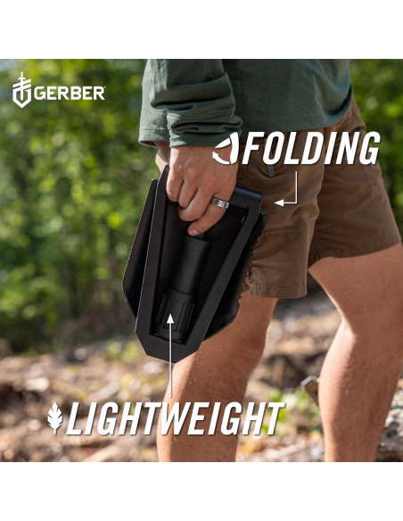 Pala Plegable Táctica Gerber E-Tool 61 cm Negra para Camping Pala Plegable Táctica Gerber E-Tool 61 cm Negra para Camping