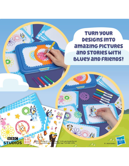 Kit de Arte Spirograph JR Bluey - Dibujo para Niños 3+ Kit de Arte Spirograph JR Bluey - Dibujo para Niños 3+