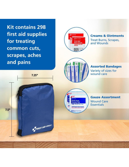 Kit de Primeros Auxilios 299 Piezas First Aid Only FAO-442 Kit de Primeros Auxilios 299 Piezas First Aid Only FAO-442