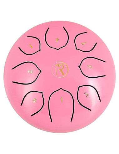 Tambor de Lengua de Acero RANMING 15 cm Rosa 8 Notas