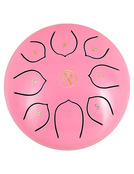 Tambor de Lengua de Acero RANMING 15 cm Rosa 8 Notas Tambor de Lengua de Acero RANMING 15 cm Rosa 8 Notas