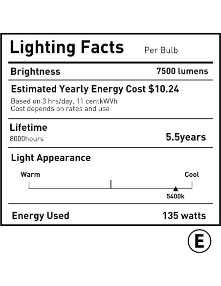 Bombilla CFL 135W E27 Skytex 5400K Luz Fotografía Bombilla CFL 135W E27 Skytex 5400K Luz Fotografía