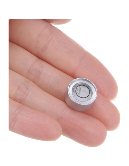 Nivel de Burbuja Circular HARFINGTON 13mm Metal Plata Nivel de Burbuja Circular HARFINGTON 13mm Metal Plata