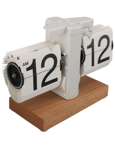 Reloj de Mesa Plegable Ciciglow Mecánico 12 Horas Blanco