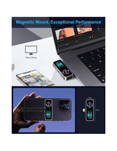 SSD Portátil MagSafe TWOPAN 1TB para iPhone 15/16 Pro