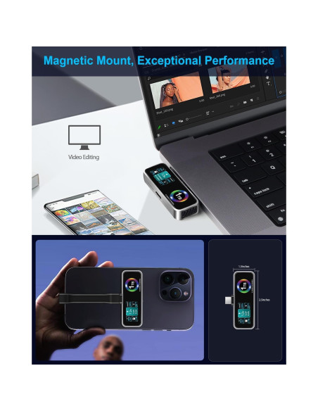 SSD Portátil MagSafe TWOPAN 1TB para iPhone 15/16 Pro SSD Portátil MagSafe TWOPAN 1TB para iPhone 15/16 Pro