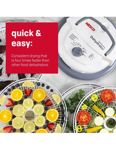 Deshidratador de Alimentos NESCO FD-75A 600W + Kit Carne Seca