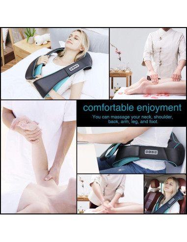 Masajeador Eléctrico Shiatsu Mo Cuishle con Calor 4D