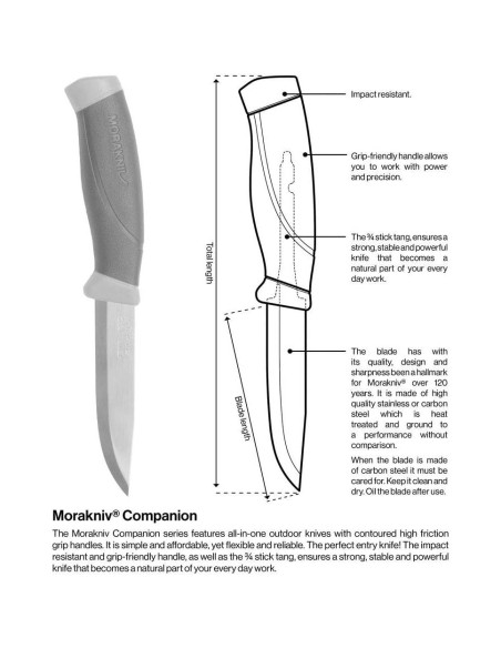 Cuchillo Morakniv Companion Heavy Duty Acero Inoxidable 104 mm Cuchillo Morakniv Companion Heavy Duty Acero Inoxidable 104 mm