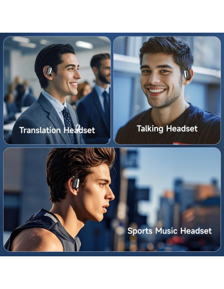 Auriculares Traductores AI BMONATY Inalámbricos 144 Idiomas Auriculares Traductores AI BMONATY Inalámbricos 144 Idiomas