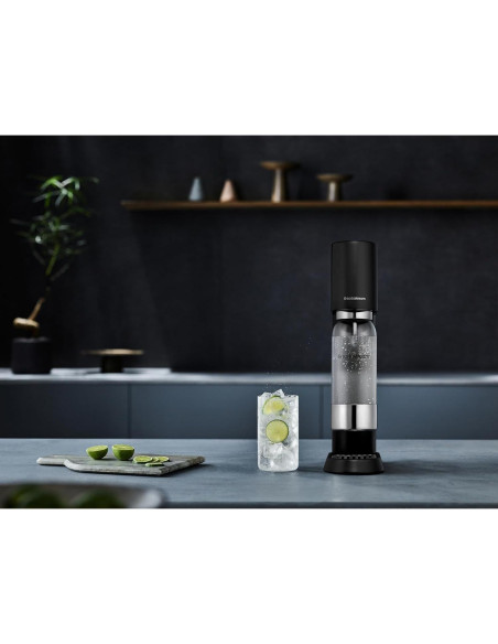 SodaStream Enso Fabricante de Agua Espumosa 60L Negro Mate SodaStream Enso Fabricante de Agua Espumosa 60L Negro Mate