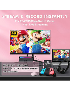 Tarjeta de Captura HDMI 4K PACOXI USB 3.0 para Streaming 2