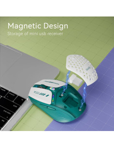 Ratón Inalámbrico Uciefy Verde Recargable USB-C 3 DPI 2