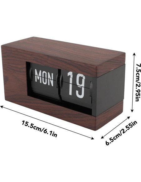 Reloj de Mesa Plegable Fockety Digital 0.64kg Grano de Madera Reloj de Mesa Plegable Fockety Digital 0.64kg Grano de Madera