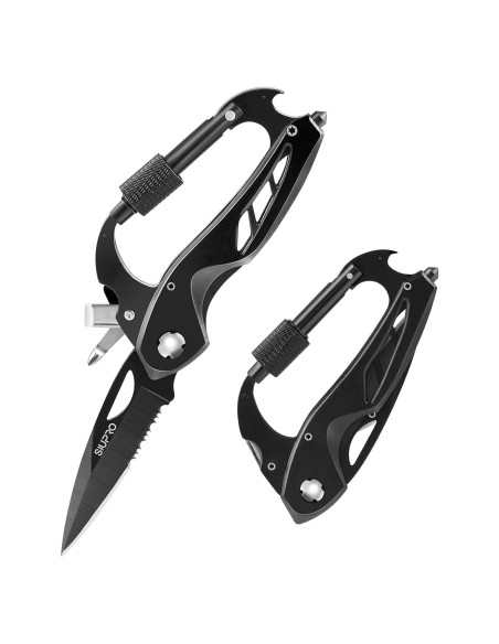 Cuchillo Carabinero SIUPRO 7 en 1 Plegable EDC Negro Cuchillo Carabinero SIUPRO 7 en 1 Plegable EDC Negro