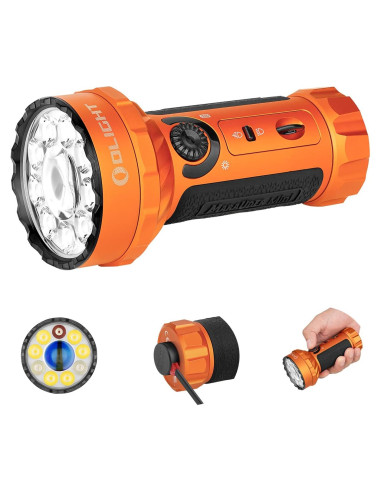 Linterna Recargable OLIGHT Marauder Mini 7000 Lúmenes Naranja