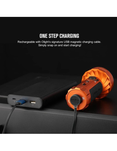 Linterna Recargable OLIGHT Marauder Mini 7000 Lúmenes Naranja