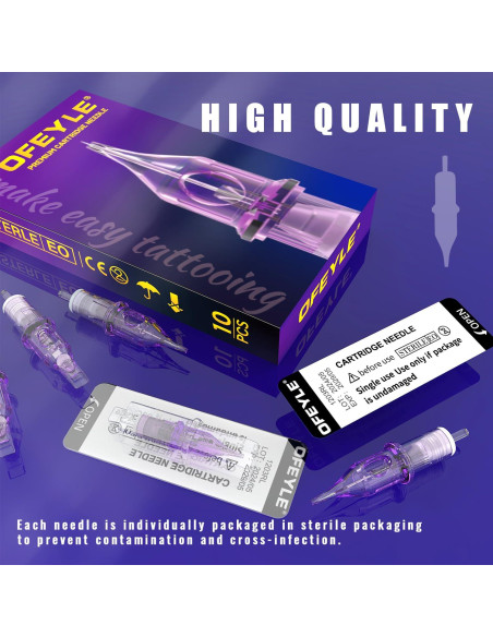 Agujas de Tatuaje en Cartucho YILONG 20 Pcs Mixtas 3RL 5RL 7RM 9RM Agujas de Tatuaje en Cartucho YILONG 20 Pcs Mixtas 3RL 5RL 7RM 9RM