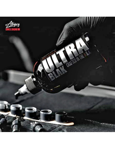 Tinta para Tatuajes Allegory Ultra Negro 59 ml Vegana Premium