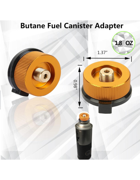 Adaptador de Recarga de Butano Horynar 3 PCS para Camping Adaptador de Recarga de Butano Horynar 3 PCS para Camping