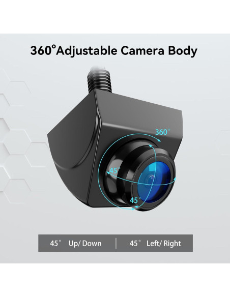 Cámara de Respaldo eRapta A2DXT 1080P Rotativa 360 IP69K Cámara de Respaldo eRapta A2DXT 1080P Rotativa 360 IP69K