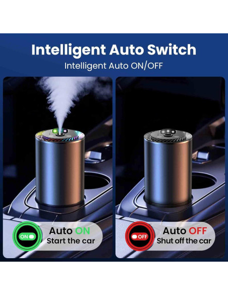Difusor de Auto Inteligente Toretark 50ml con Luz Estrellada Difusor de Auto Inteligente Toretark 50ml con Luz Estrellada