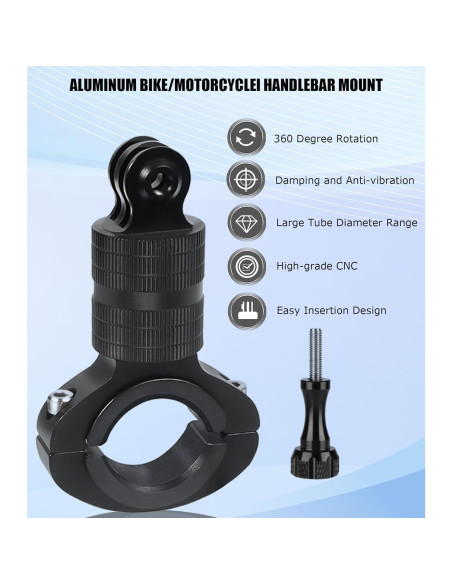 Soporte de Manillar Niewalda para Bicicleta y Motocicleta 360 Soporte de Manillar Niewalda para Bicicleta y Motocicleta 360