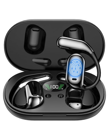 Auriculares Traductores AI Gruciso Q16, 150 Idiomas, HiFi, Negro