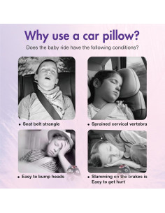 Almohada de Viaje Tumahe H para Niños y Adultos - Lavable 2