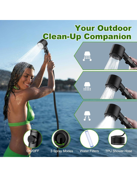 Ducha Portátil Tadomoe 20L Solar con Bomba y Cabezal Ducha Portátil Tadomoe 20L Solar con Bomba y Cabezal