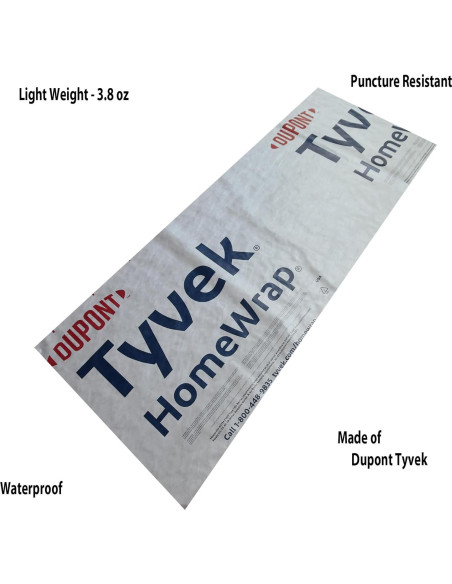 Tarp de Camping Ultraligero Modern Grizzly 90.7g 3x5 pies Tyvek Tarp de Camping Ultraligero Modern Grizzly 90.7g 3x5 pies Tyvek