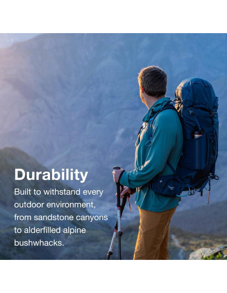 Mochila de Senderismo Osprey Kestrel 38L Azul Atlas S/M Mochila de Senderismo Osprey Kestrel 38L Azul Atlas S/M