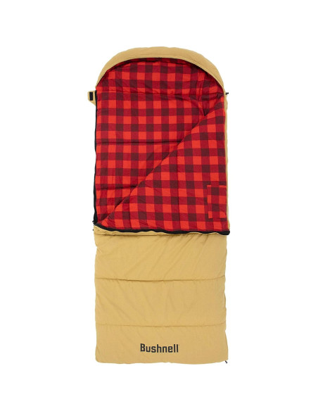 Saco de Dormir Extra Grande Bushnell con Capucha 20C Saco de Dormir Extra Grande Bushnell con Capucha 20C