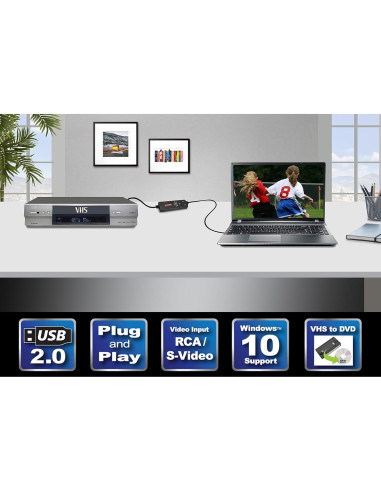 Convertidor de Video Diamond VC500 USB a Digital VHS DVD