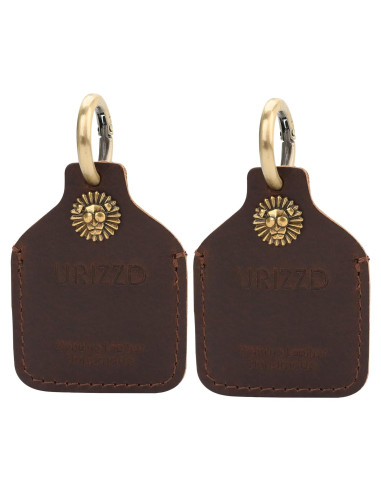 Paquete de 2 Fundas de Cuero Genuino URIZZD para AirTag