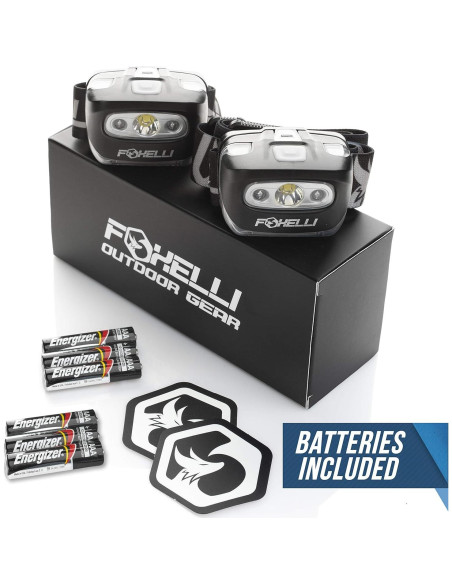 Linterna Frontal LED Foxelli MX20, 165 Lúmenes, Resistente al Agua Linterna Frontal LED Foxelli MX20, 165 Lúmenes, Resistente al Agua