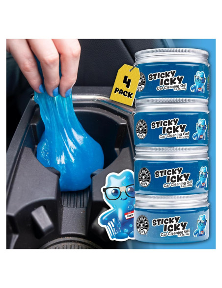Gel de limpieza Sticky Icky Chemical Guys 100g - Aroma Manzana Verde Gel de limpieza Sticky Icky Chemical Guys 100g - Aroma Manzana Verde