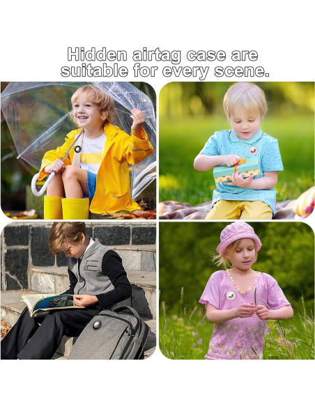 Soporte Oculto para AirTag Apple - Funda Niños 2 Unidades Soporte Oculto para AirTag Apple - Funda Niños 2 Unidades