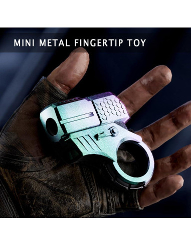 Juguete Antiestrés de Metal Muhubaih Lanzador de Anillo